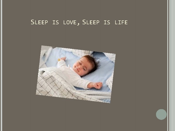 SLEEP IS LOVE, SLEEP IS LIFE SLEEP IS LOVE, SLEEP IS LIFE