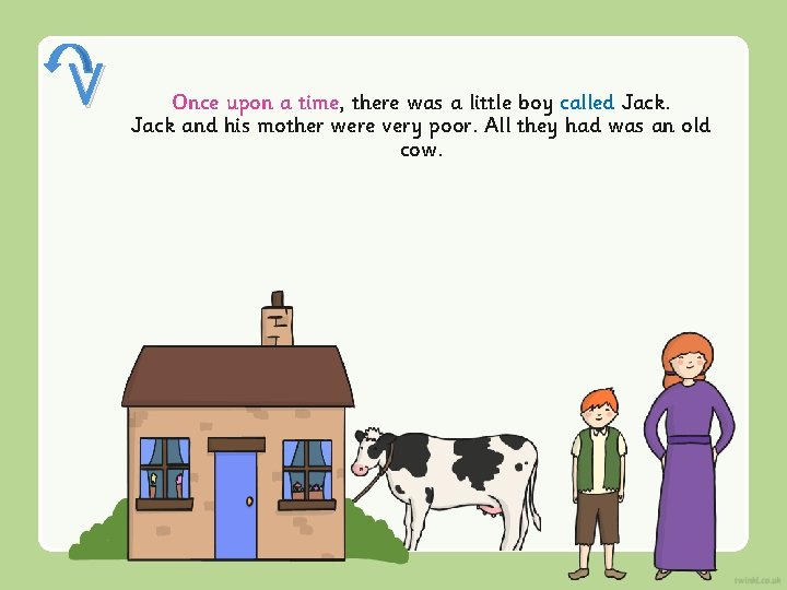 V Once upon a time, there was a little boy called Jack and his V Once upon a time, there was a little boy called Jack and his