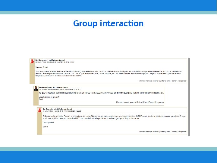 Group interaction 