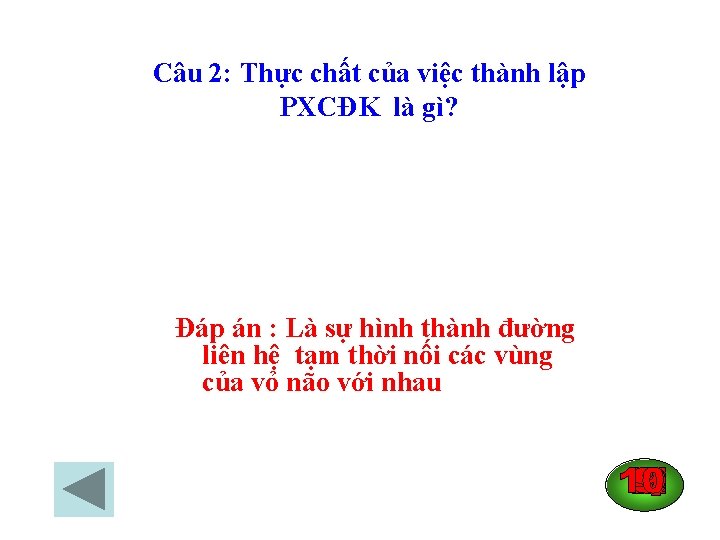 Câu 2: Thực chất của việc thành lập PXCĐK là gì? Đáp án :