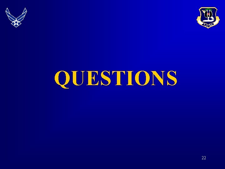 QUESTIONS 22 QUESTIONS 22