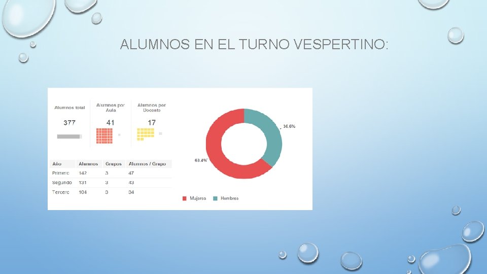 ALUMNOS EN EL TURNO VESPERTINO: 