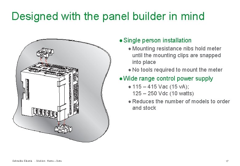 Power Logic PM 800 series Power and energy