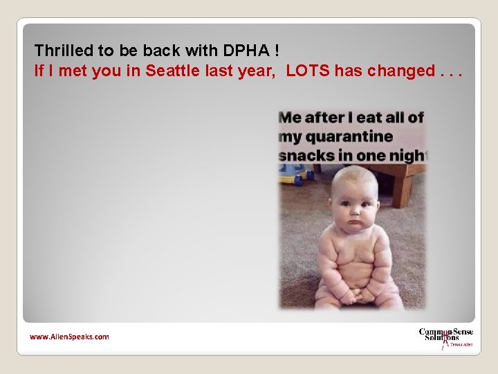 Thrilled to be back with DPHA ! If I met you in Seattle last