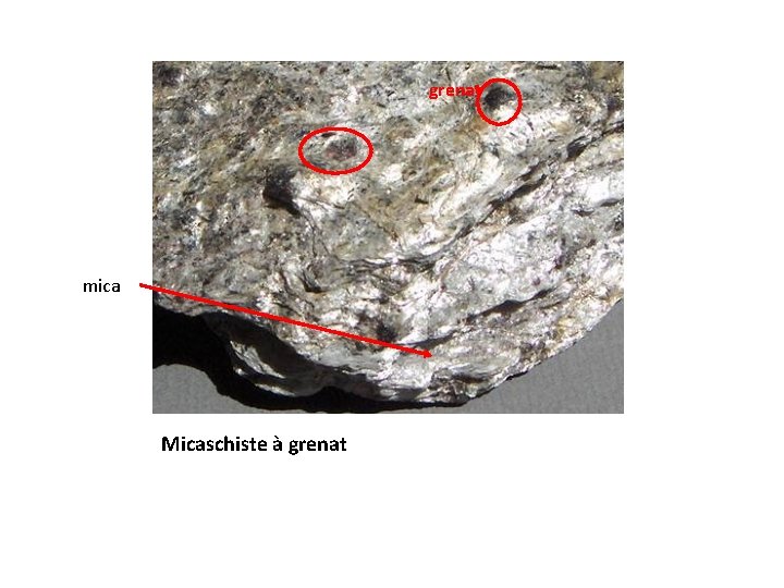 grenat mica Micaschiste à grenat grenat mica Micaschiste à grenat