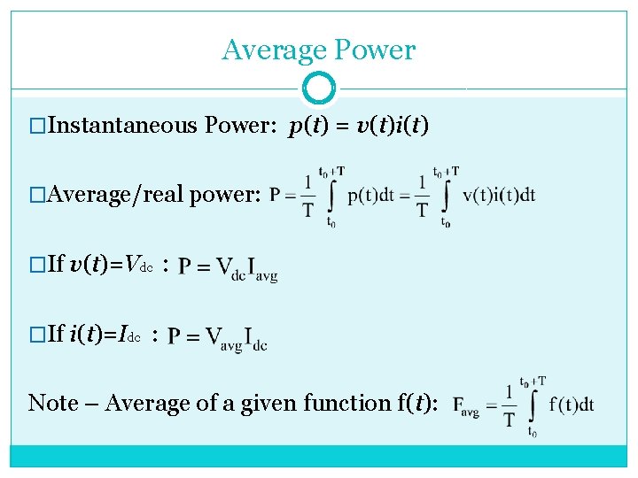 Power Computations Analysis Techniques PLT 207 Power Electronics