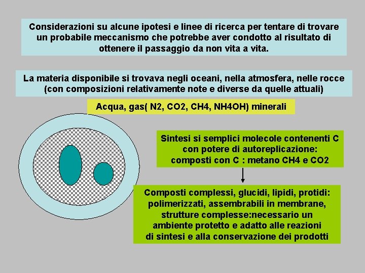 Considerazioni su alcune ipotesi e linee di ricerca per tentare di trovare un probabile