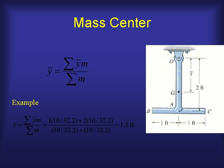Mass Center Example 