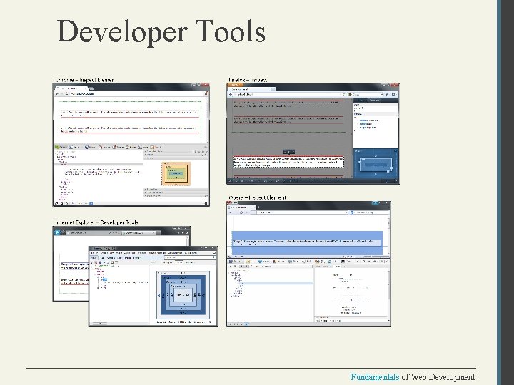 Developer Tools Fundamentals of Web Development 