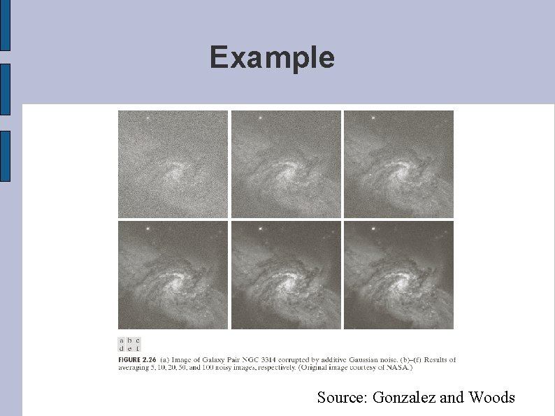 Example Source: Gonzalez and Woods 