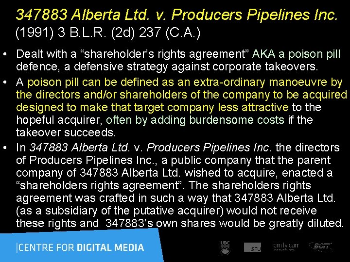 347883 Alberta Ltd. v. Producers Pipelines Inc. (1991) 3 B. L. R. (2 d)