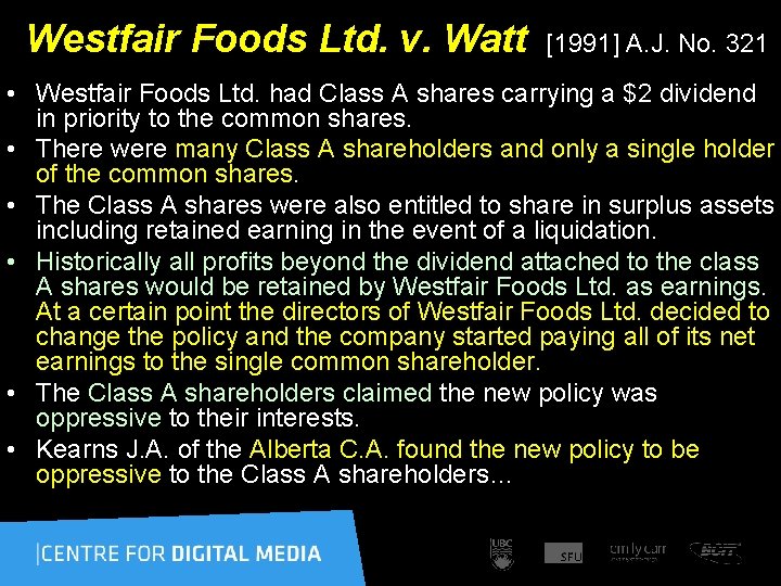 Westfair Foods Ltd. v. Watt [1991] A. J. No. 321 • Westfair Foods Ltd.