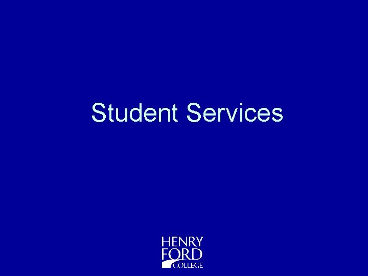 Student Services 