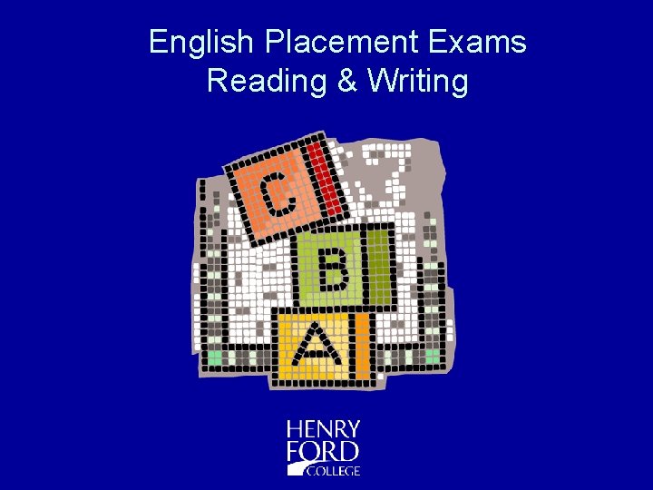 English Placement Exams Reading & Writing 
