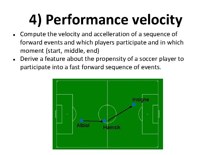 4) Performance velocity Compute the velocity and accelleration of a sequence of forward events