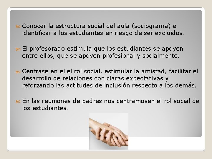  Conocer la estructura social del aula (sociograma) e identificar a los estudiantes en