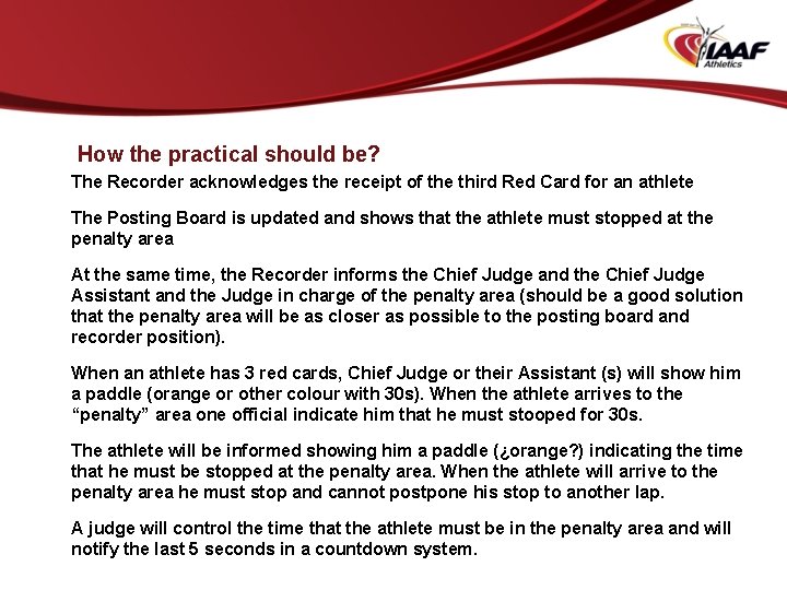 How the practical should be? The Recorder acknowledges the receipt of the third Red