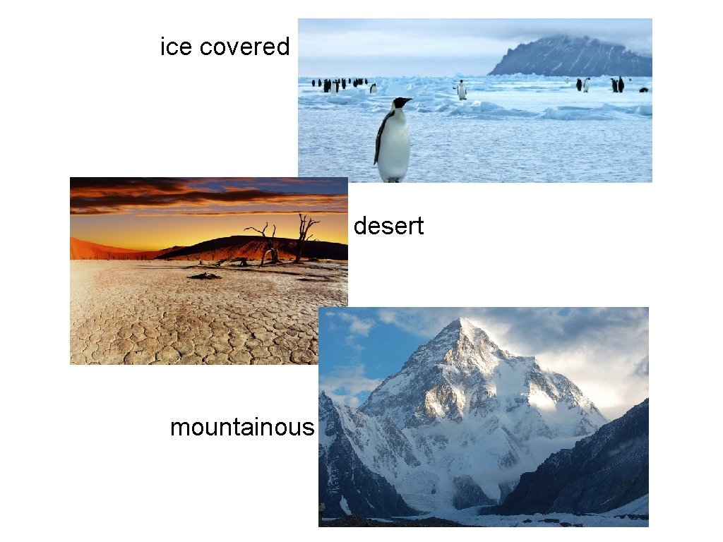 ice covered desert mountainous ice covered desert mountainous