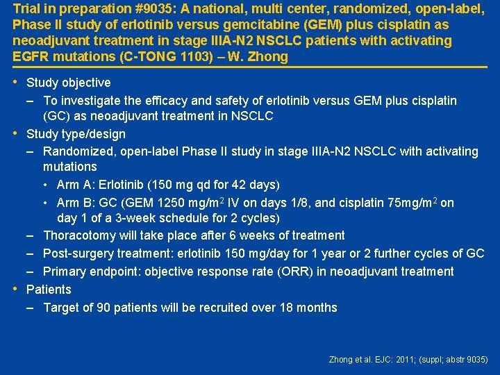 Trial in preparation #9035: A national, multi center, randomized, open-label, Phase II study of