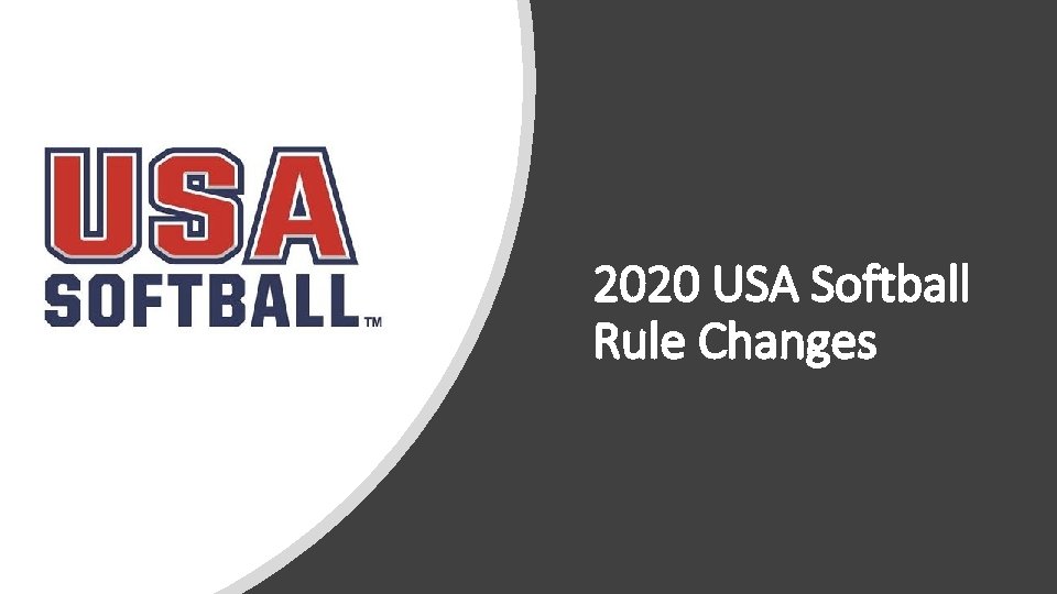 2020 USA Softball Rule Changes 