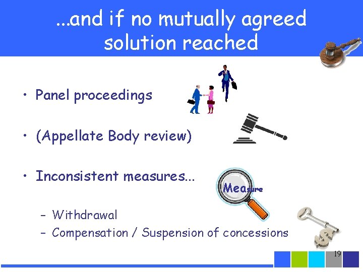 . . . and if no mutually agreed solution reached • Panel proceedings •