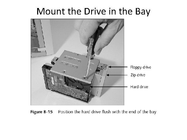 Mount the Drive in the Bay Mount the Drive in the Bay