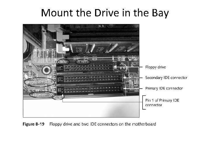 Mount the Drive in the Bay Mount the Drive in the Bay
