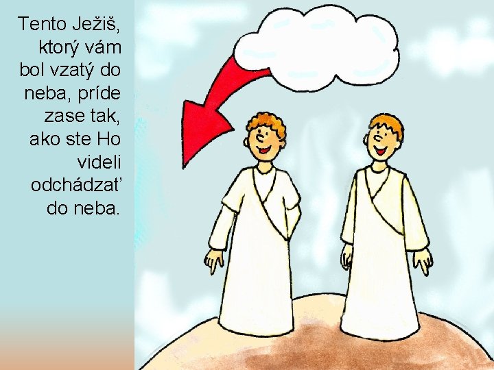 Tento Ježiš, ktorý vám bol vzatý do neba, príde zase tak, ako ste Ho