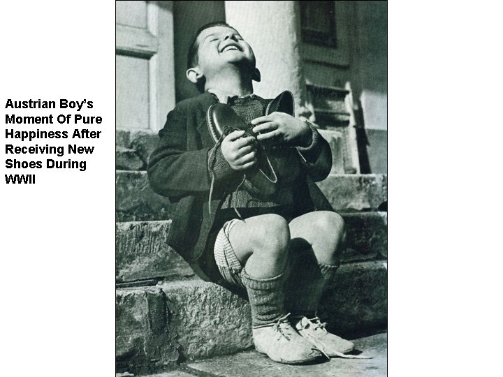 Austrian Boy’s Moment Of Pure Happiness After Receiving New Shoes During WWII 