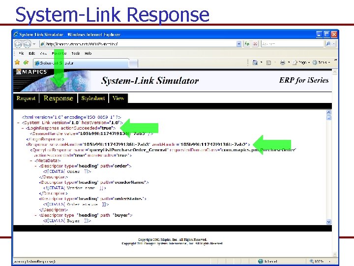 System-Link Response Check the response 2 -19 