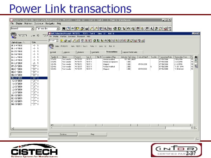 Power Link transactions 2 -37 