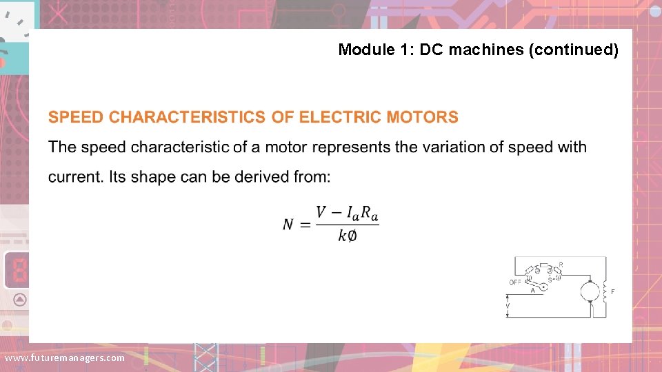 Module 1: DC machines (continued) www. futuremanagers. com Module 1: DC machines (continued) www. futuremanagers. com