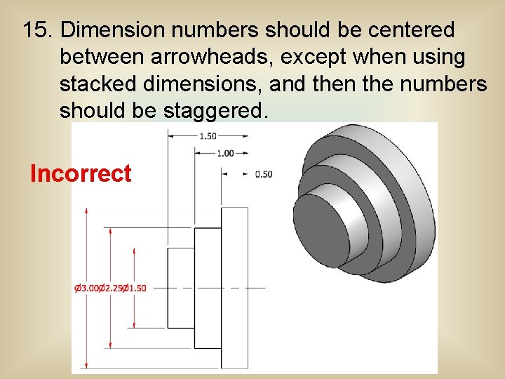 Dimensioning Standards Rules and Practices Accurate dimensioning is