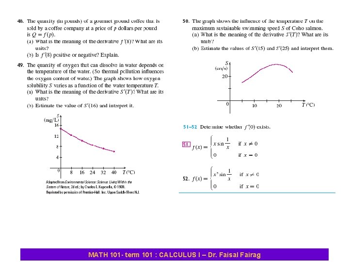 MATH 101 - term 101 : CALCULUS I – Dr. Faisal Fairag 