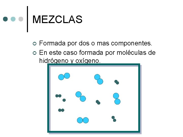 MEZCLAS ¢ ¢ Formada por dos o mas componentes. En este caso formada por