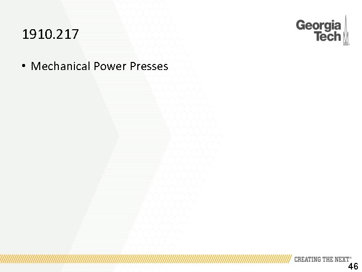 1910. 217 • Mechanical Power Presses 46 