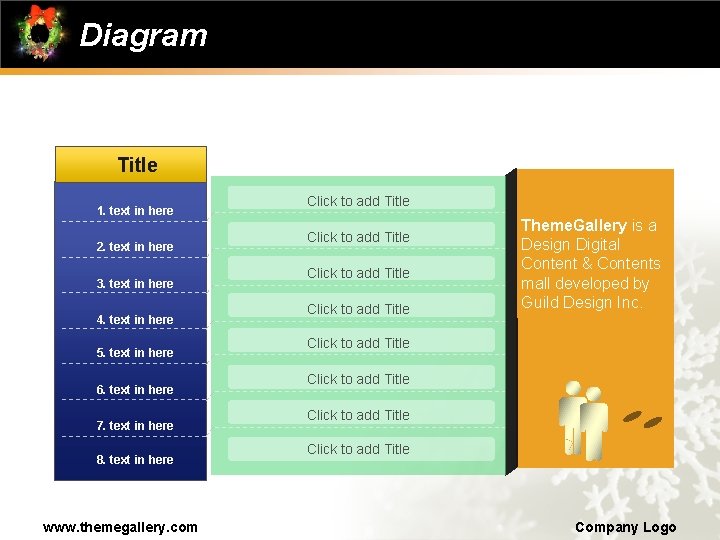 Diagram Title 1. text in here 2. text in here 3. text in here