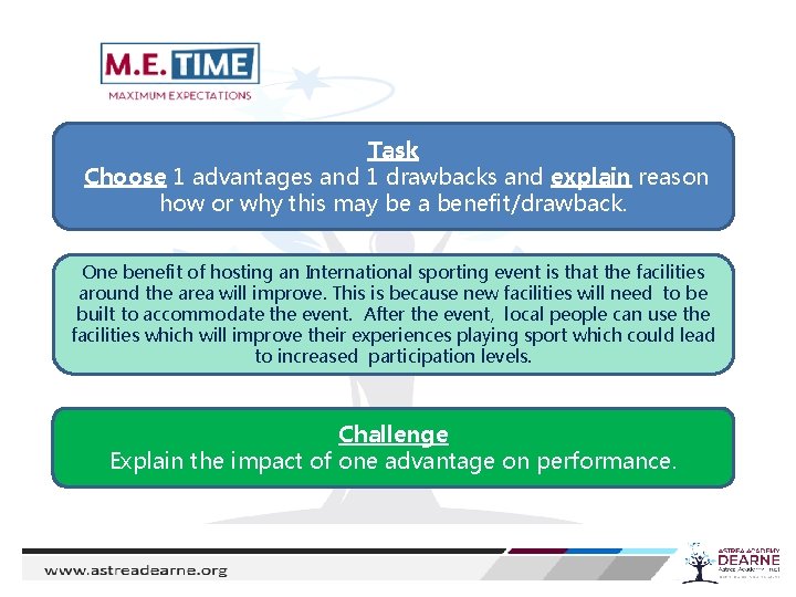 Task Choose 1 advantages and 1 drawbacks and explain reason how or why this