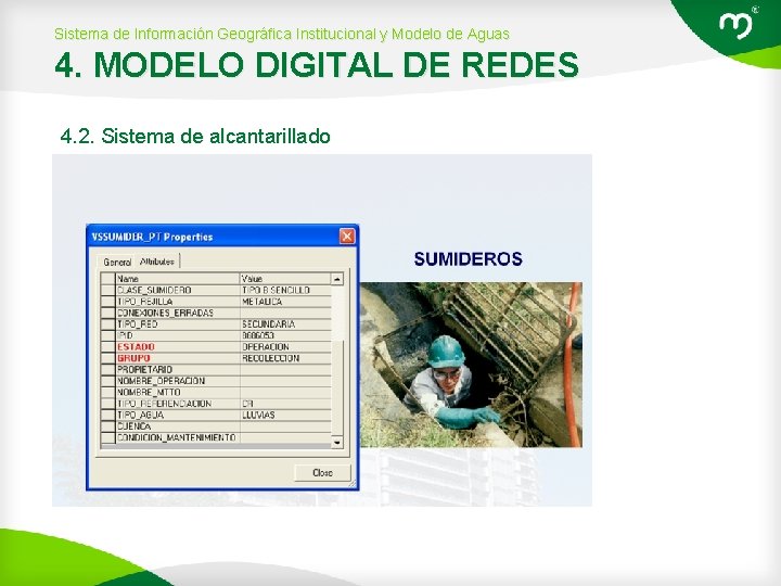 Sistema de Información Geográfica Institucional y Modelo de Aguas 4. MODELO DIGITAL DE REDES