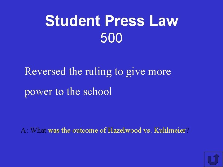 Student Press Law 500 Reversed the ruling to give more power to the school