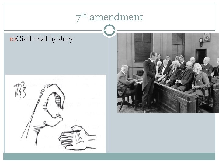 7 th amendment Civil trial by Jury 