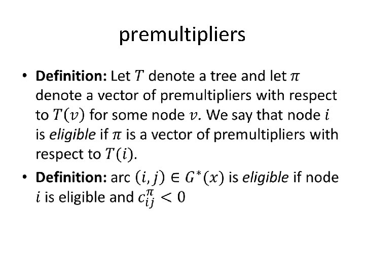 premultipliers • 