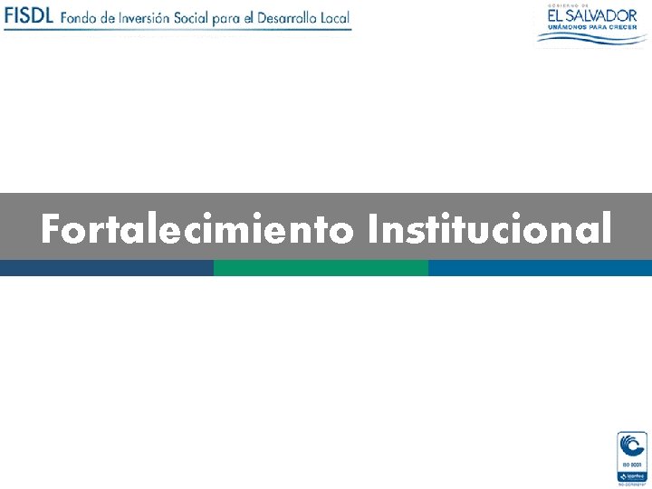 Fortalecimiento Institucional 