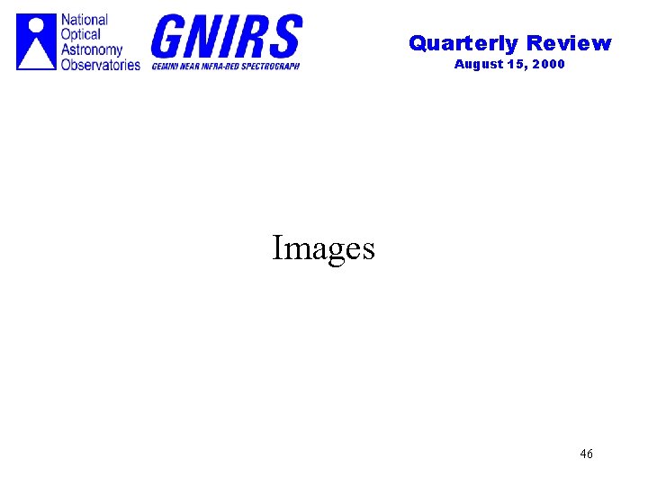 Quarterly Review August 15, 2000 Images 46 