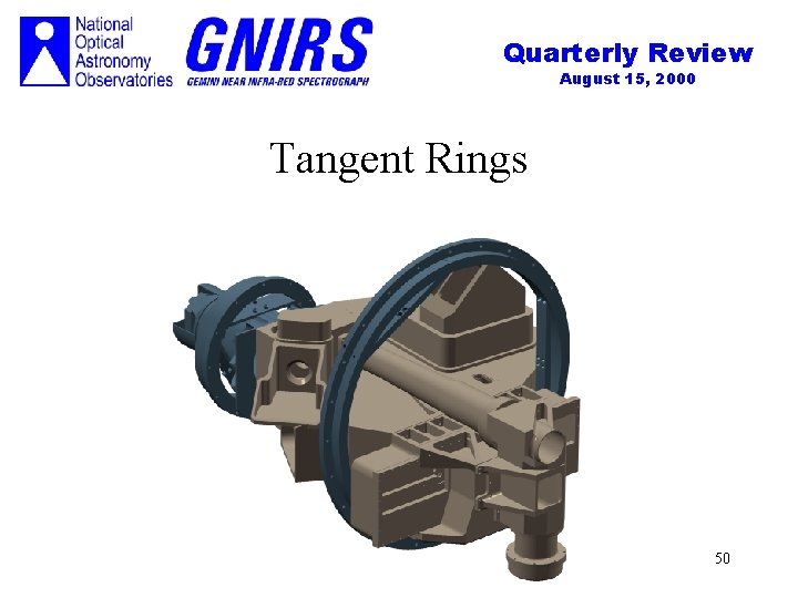 Quarterly Review August 15, 2000 Tangent Rings 50 