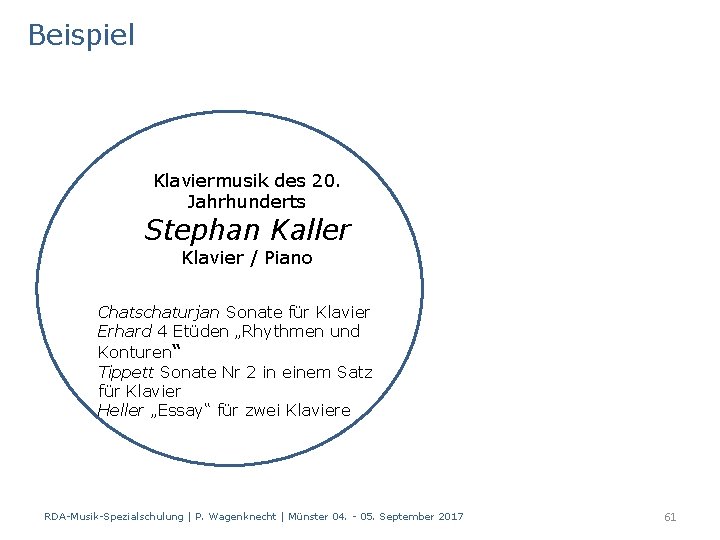 Beispiel Klaviermusik des 20. Jahrhunderts Stephan Kaller Klavier / Piano Chatschaturjan Sonate für Klavier