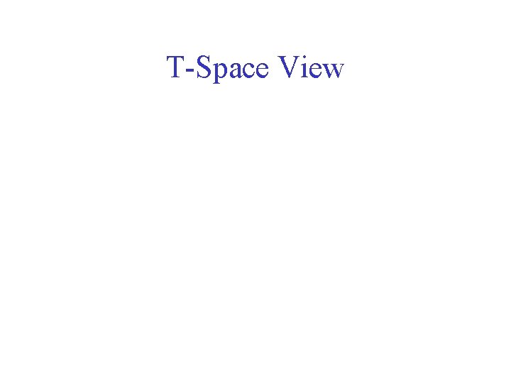 T-Space View 