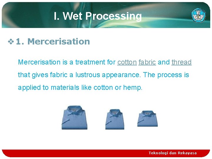 Chemical Finishing Process Textile Finishing Technology SMKN 1
