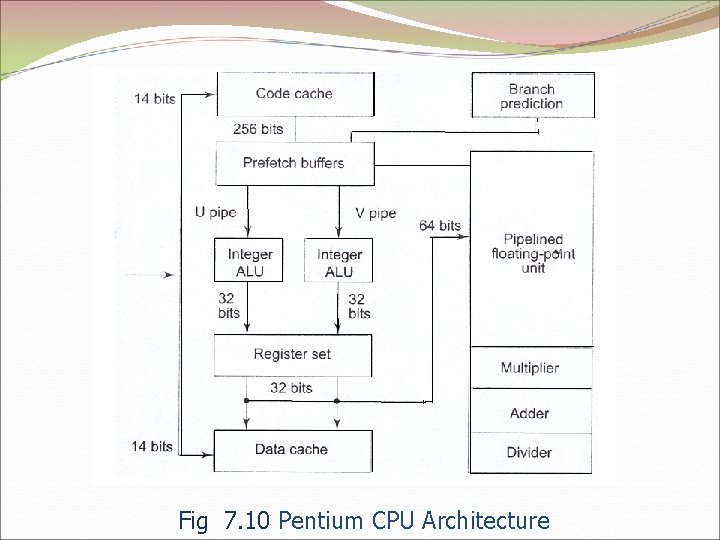 Fig 7. 10 Pentium CPU Architecture 