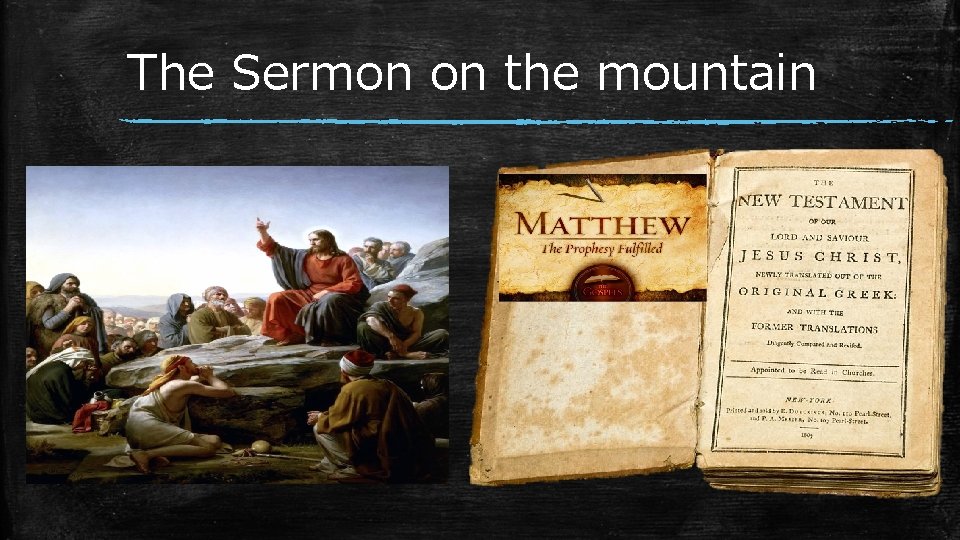 The Sermon on the mountain 